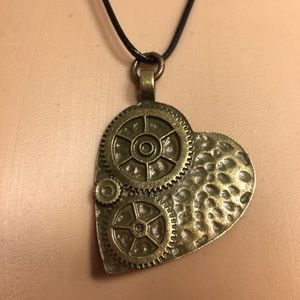 Handcrafted Heart Steampunk Necklace